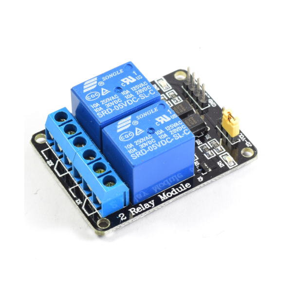 modulo relay 2 canales 5vdc